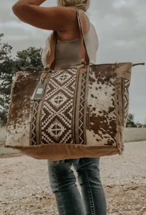 Abby Brown Cowhide Weekend Bag