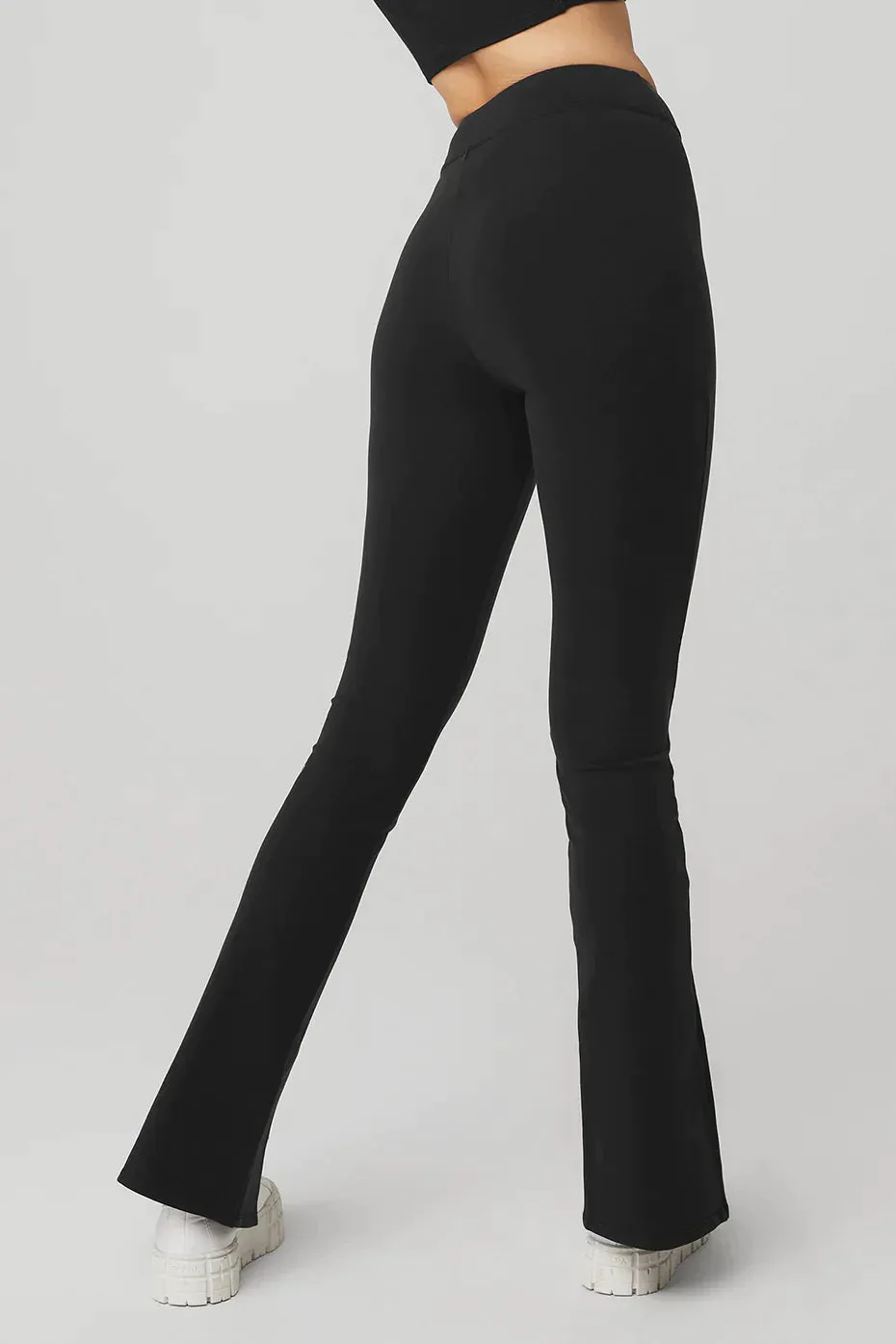 Airbrush High-waist Flutter Legging In Expresso
