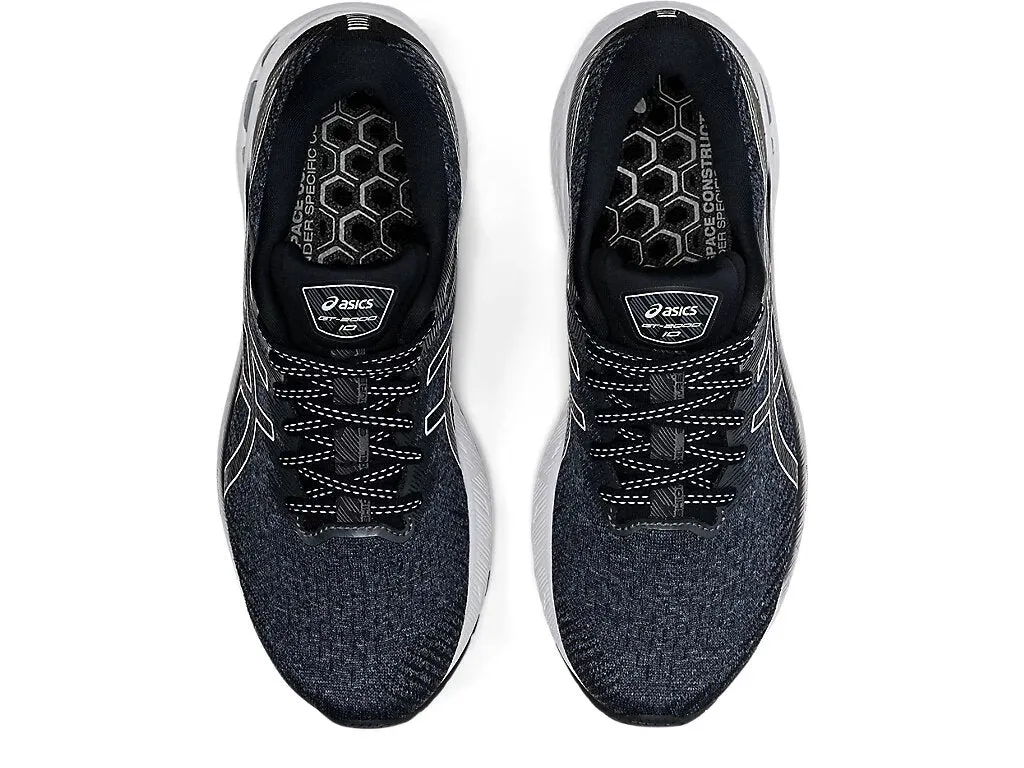 Asics Women's GT-2000 10 Wide (D) - Black/White (1012B044-002)