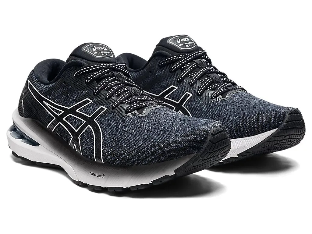 Asics Women's GT-2000 10 Wide (D) - Black/White (1012B044-002)
