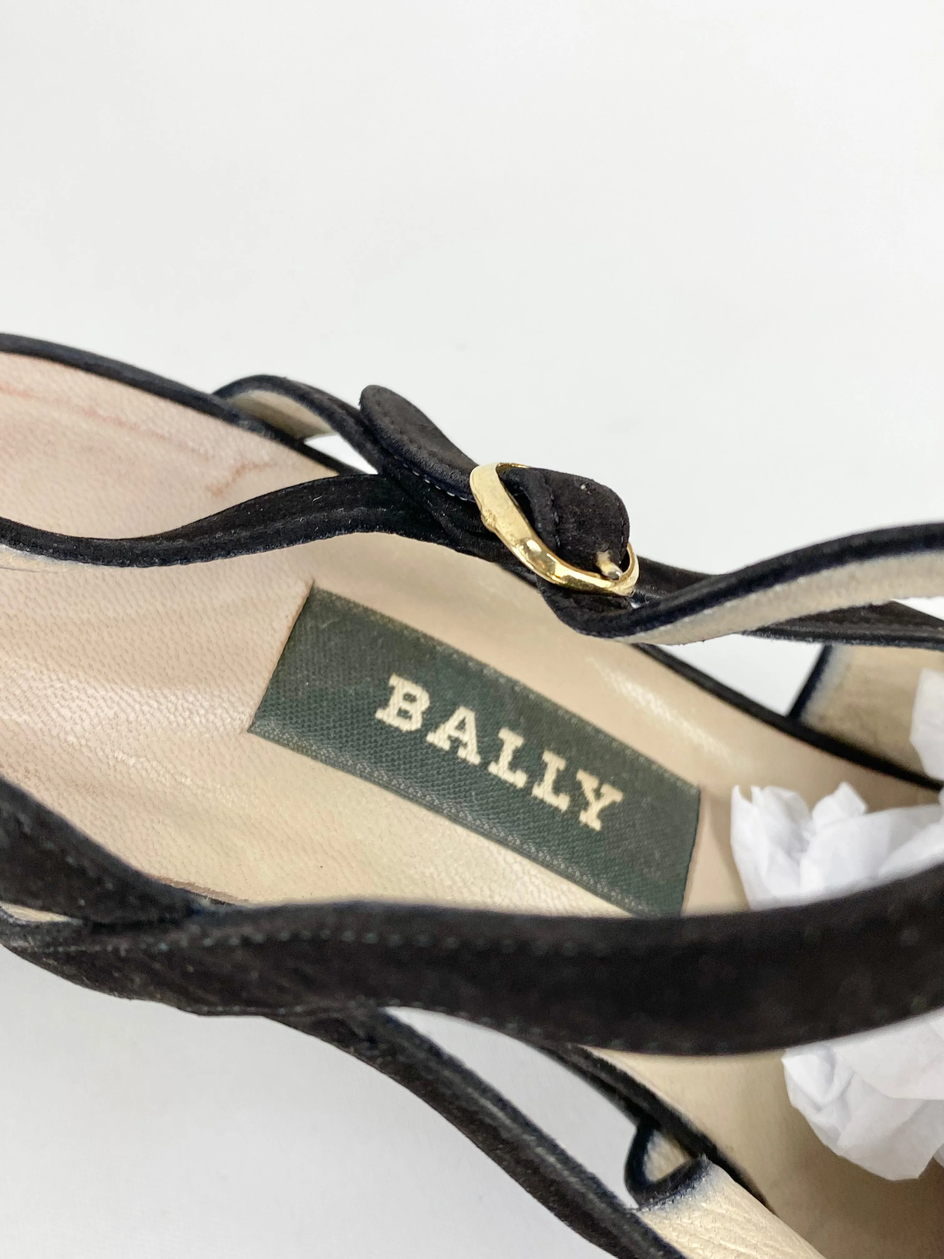 Bally Black Strappy Heels - EU36