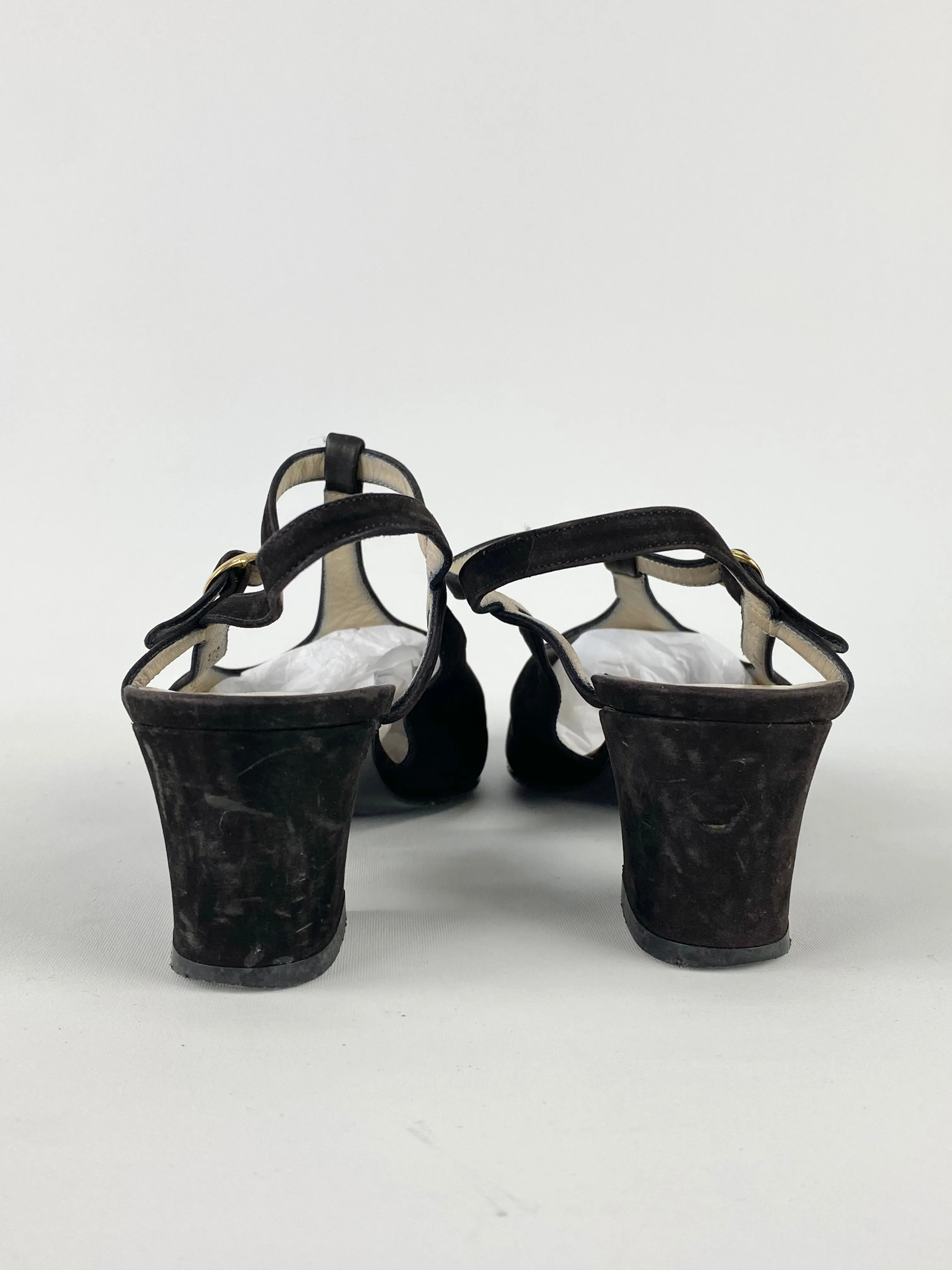 Bally Black Strappy Heels - EU36