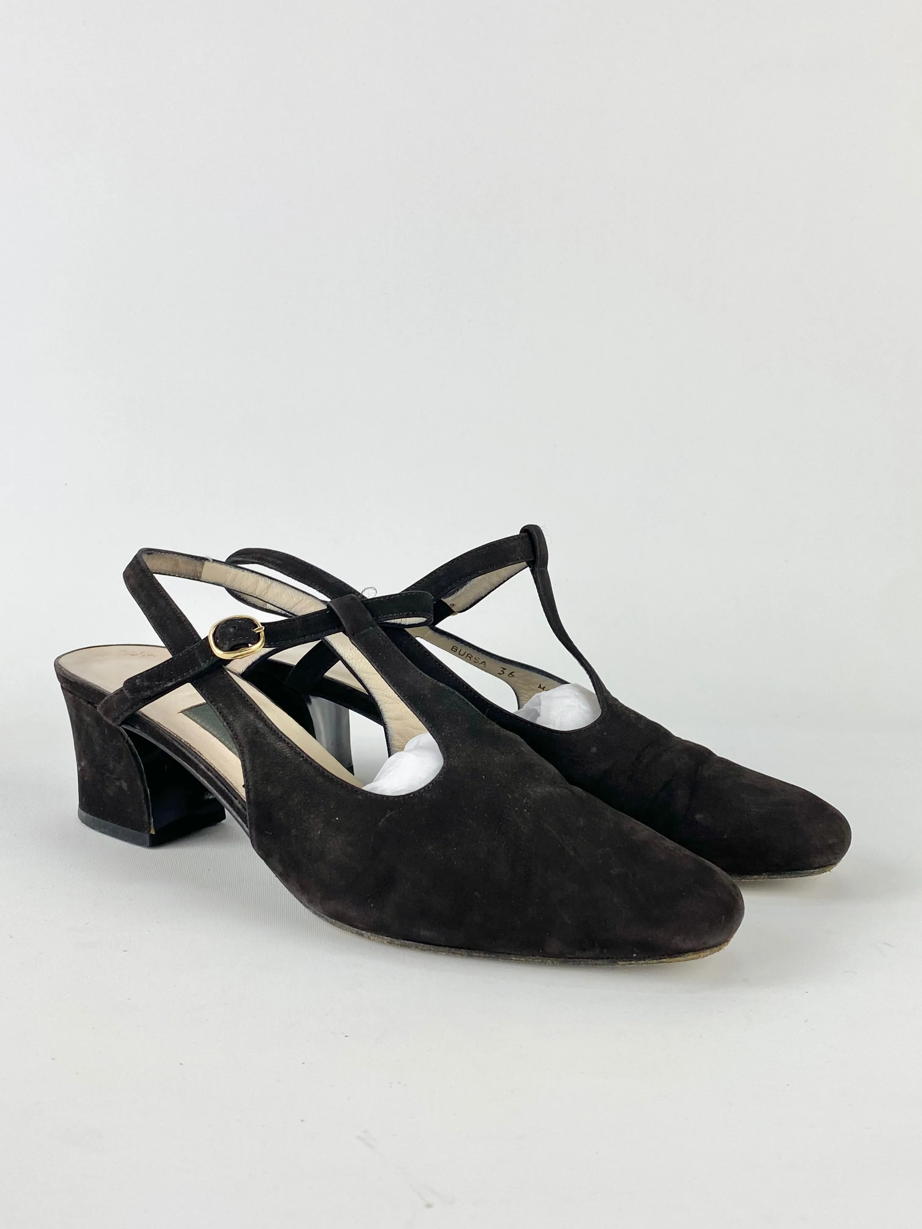 Bally Black Strappy Heels - EU36