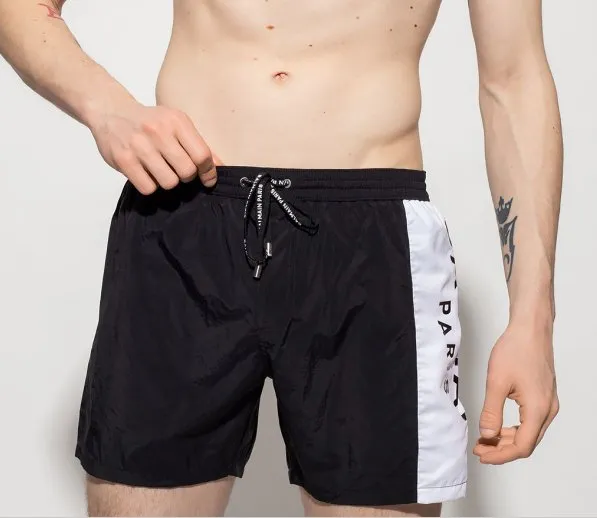 Balmain Side Band Logo Swim Short