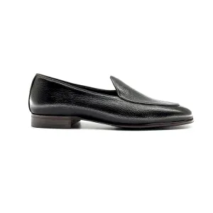 Berwick Belgian Loafer, Deer Leather - Dark Brown