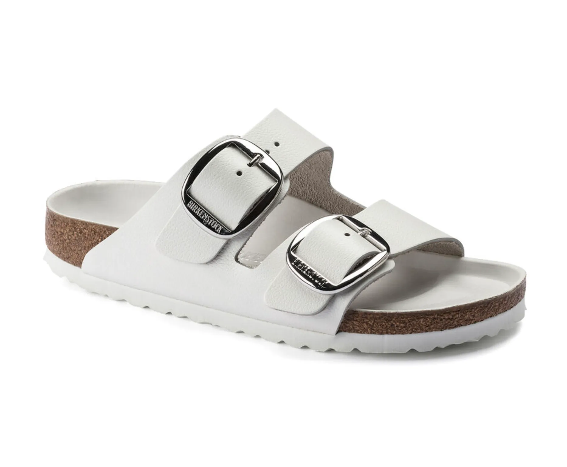Birkenstocks Arizona Big Buckle - Leather (White)