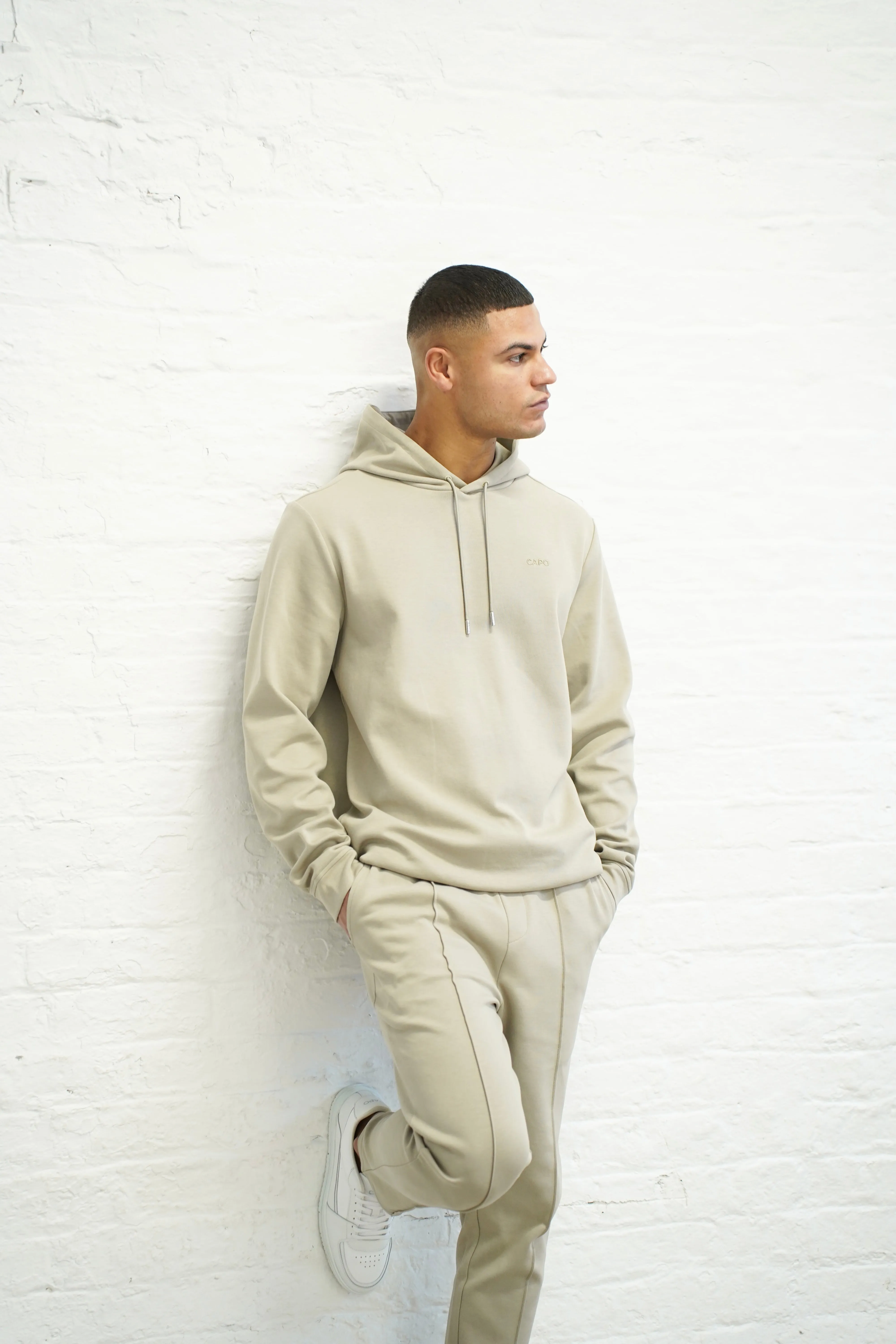 Capo Interlock Hoodie - Oatmeal