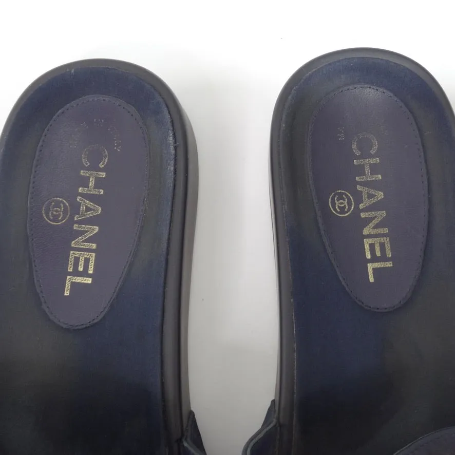 Chanel Chain Link Slides