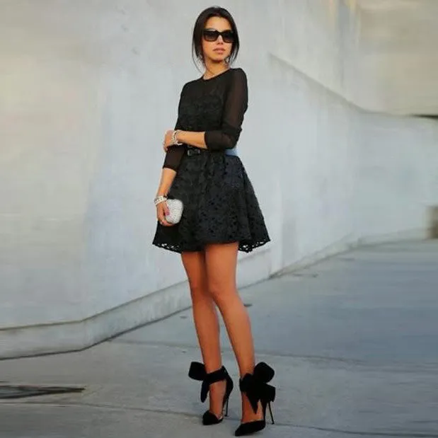 Charming Removable Big Bow High Heel Heels Shoes