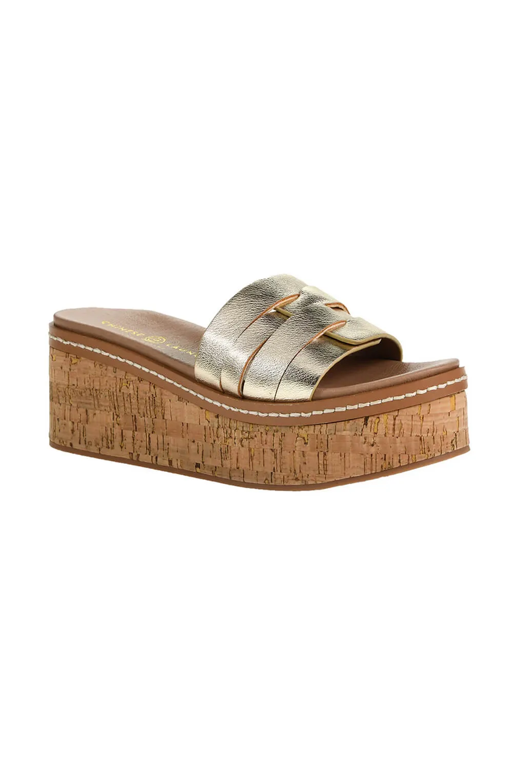 Chinese Laundry Serenna Wedge Sandals for Women in Gold | SLJOW-002 GOLD
