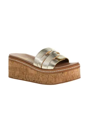 Chinese Laundry Serenna Wedge Sandals for Women in Gold | SLJOW-002 GOLD