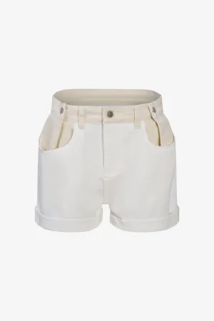 Cuffed Denim Shorts | Ema&Carla