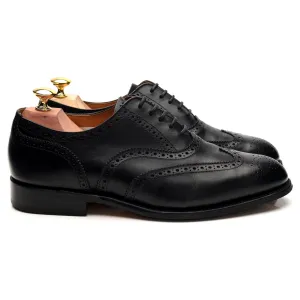 'Epsom' Black Leather Oxford Brogues UK 7