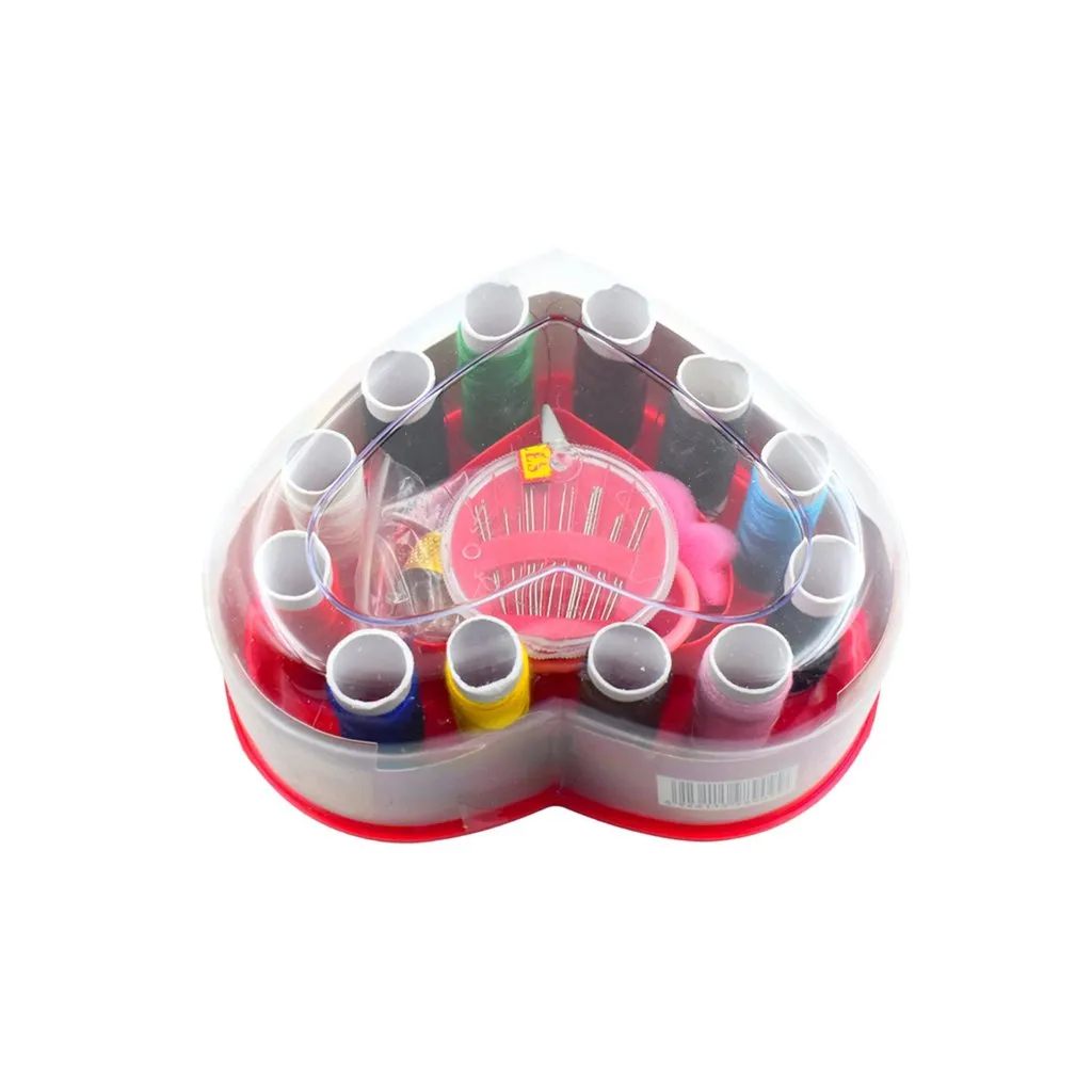 Heart-Shaped Sewing Box Multi-Functional Convenient Sewing Tools - H02640