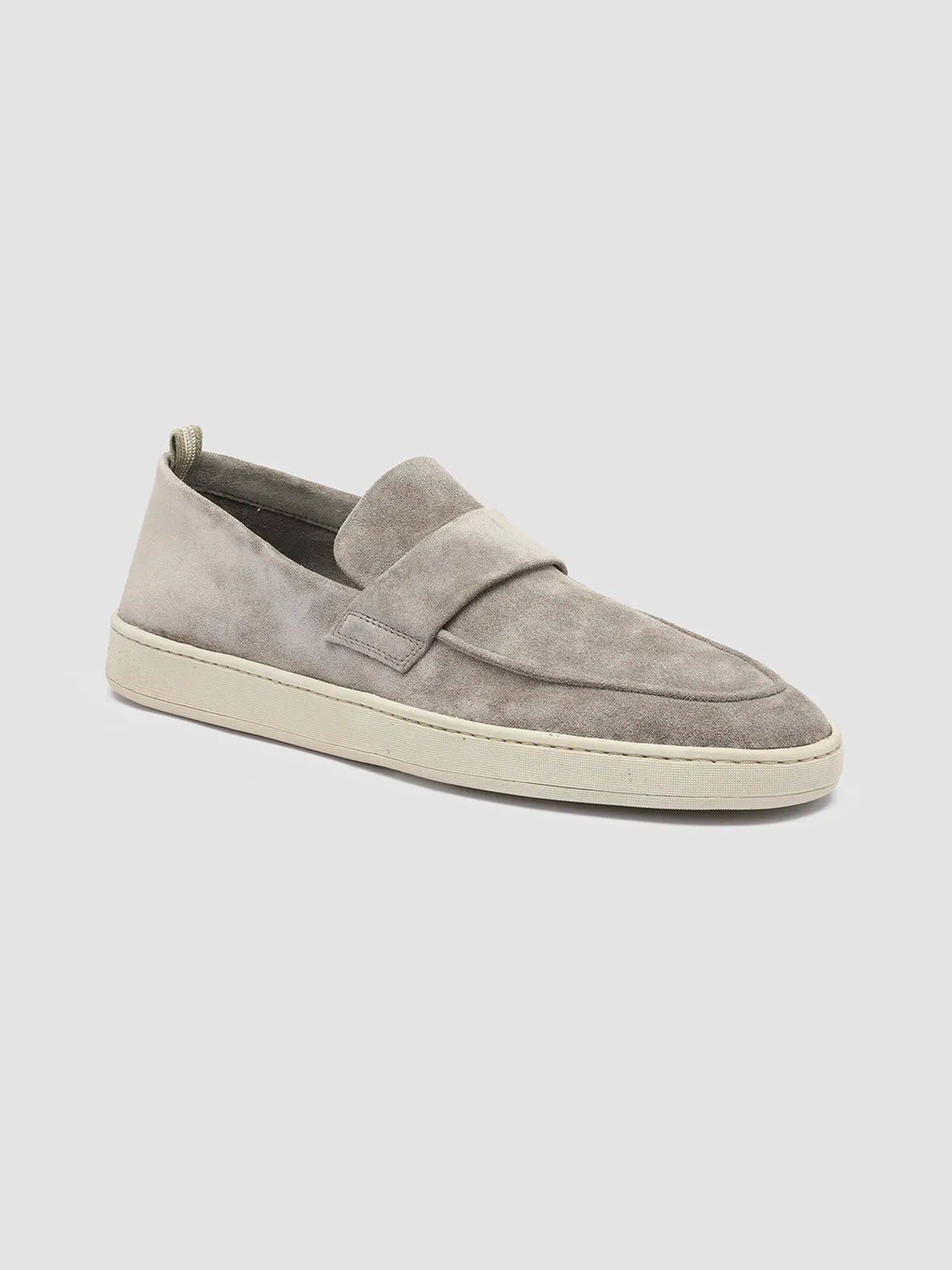 HERBIE 001 - Grey Suede Penny Loafers