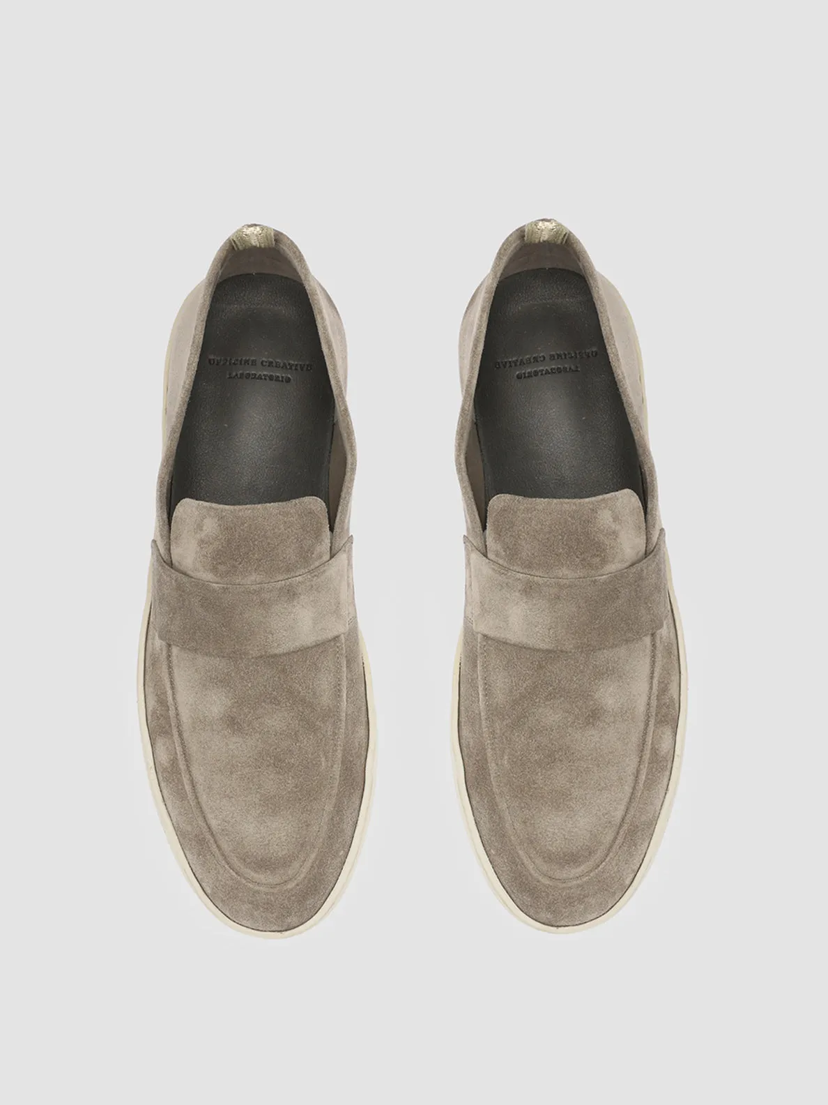 HERBIE 001 - Grey Suede Penny Loafers