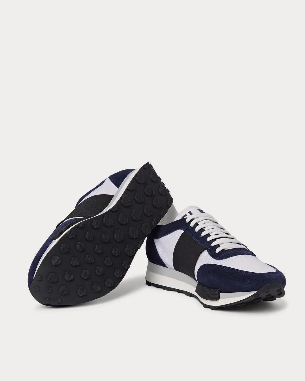 Horace Suede and Mesh  Navy low top sneakers