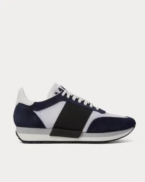 Horace Suede and Mesh  Navy low top sneakers