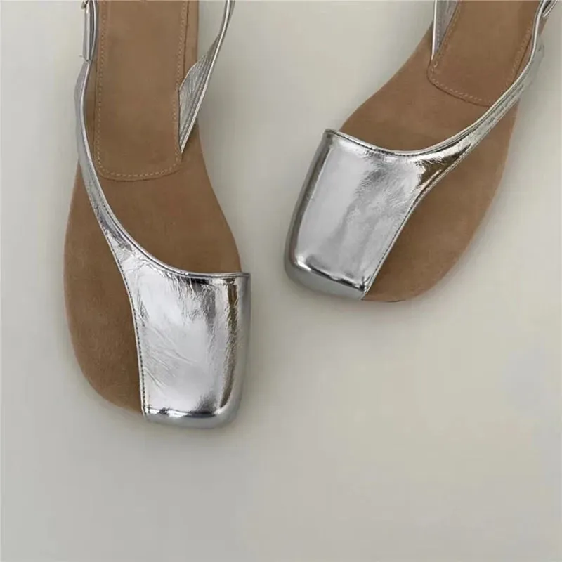 Irregular Peep-Toe Gladiator Sandals – Women's Flat Summer Shoes