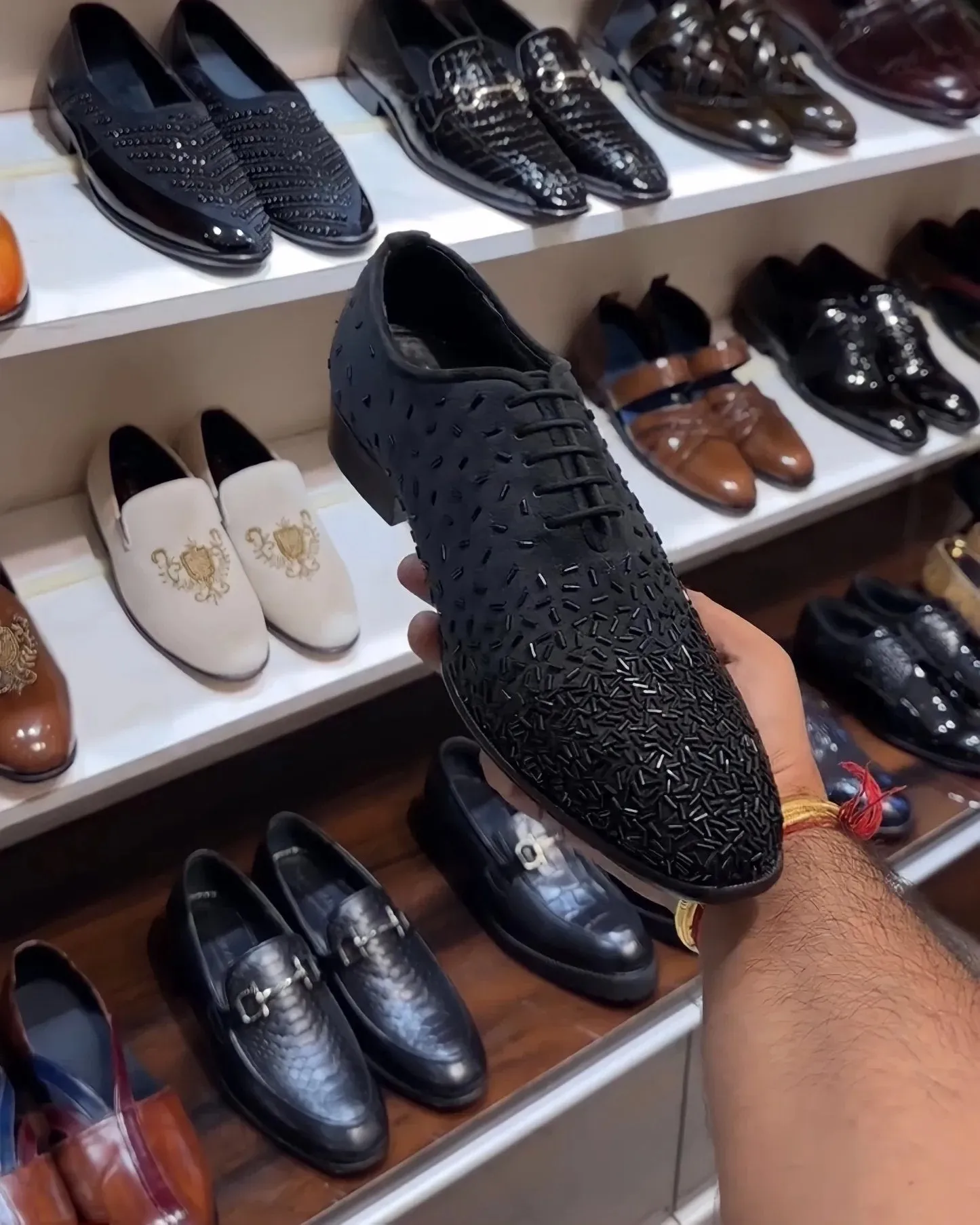 Italian Suede Whole-cut Oxfords