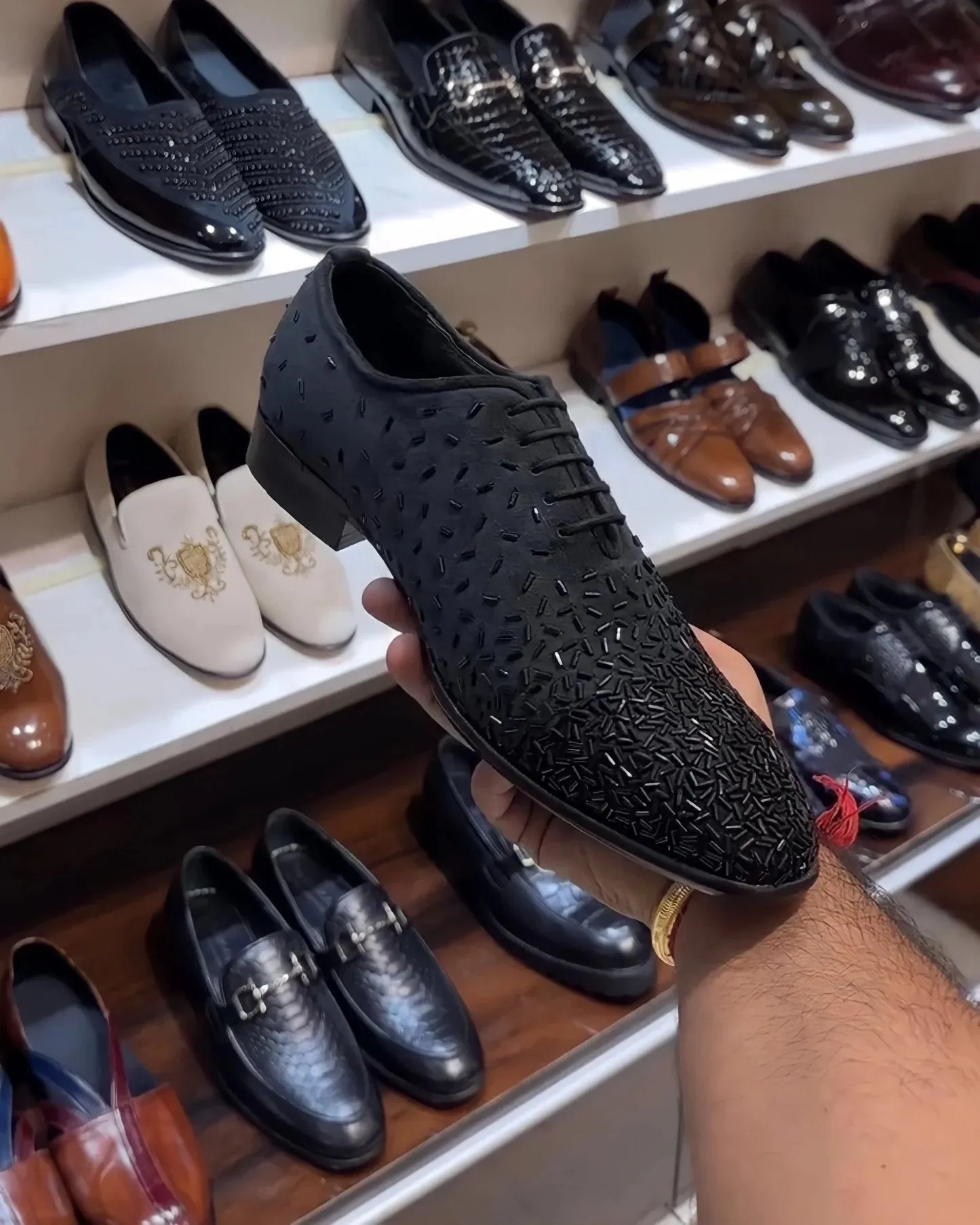 Italian Suede Whole-cut Oxfords