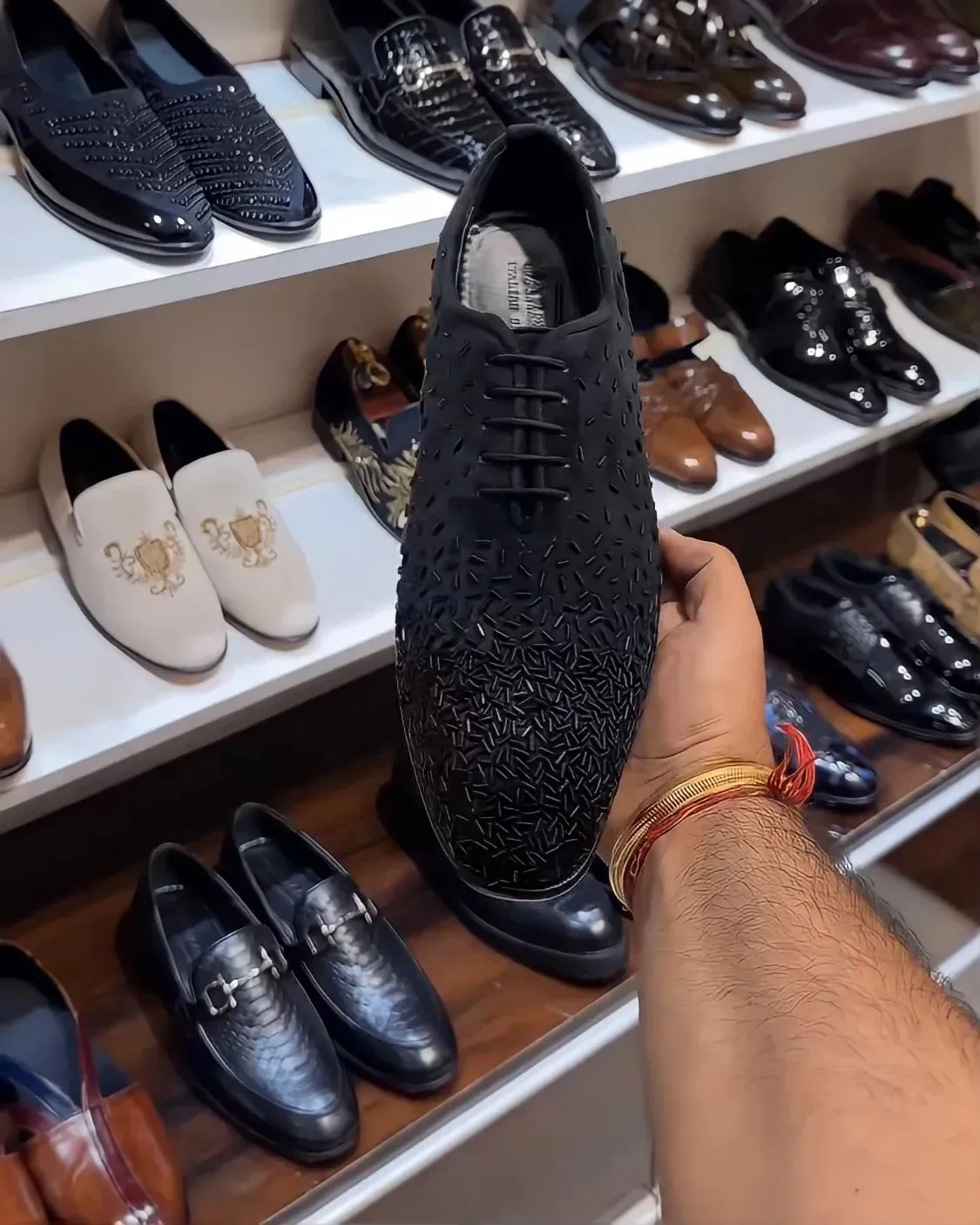 Italian Suede Whole-cut Oxfords