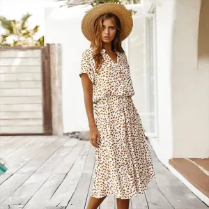 Madelina | Elegant Multi-Colour Summer Dress