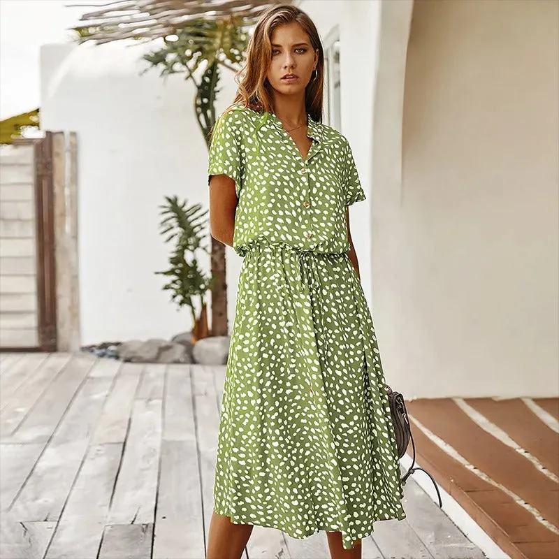 Madelina | Elegant Multi-Colour Summer Dress