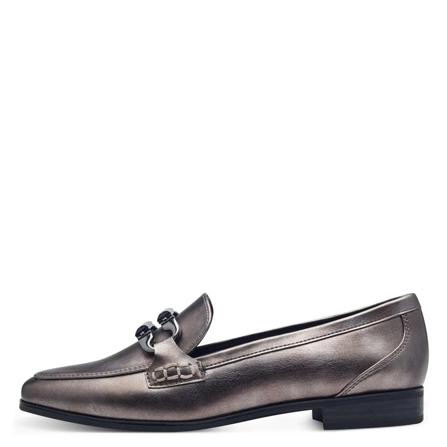 Marco Tozzi Womens Silver Loafer  2-24237-43