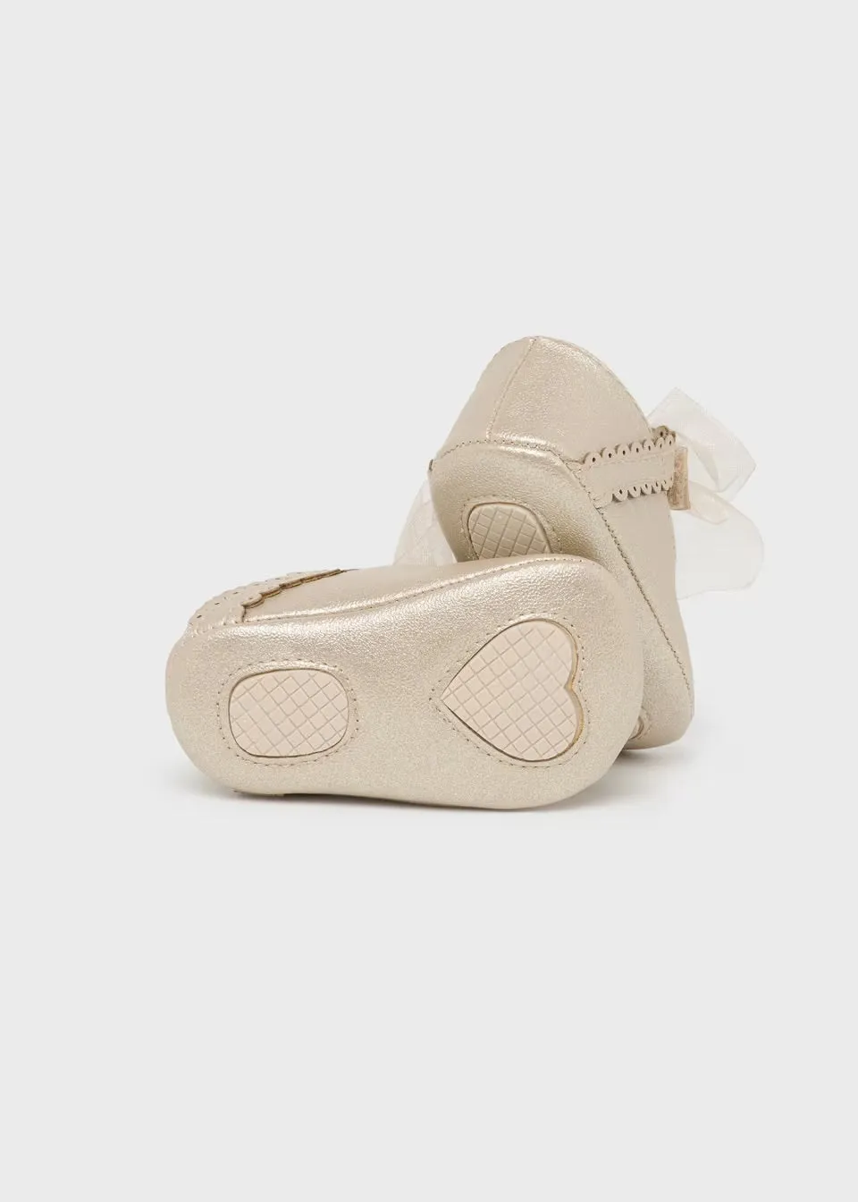 Mayoral Newborn Mary Janes in Gold