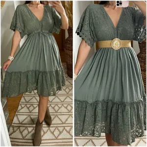 Mini Lace Boho Dress