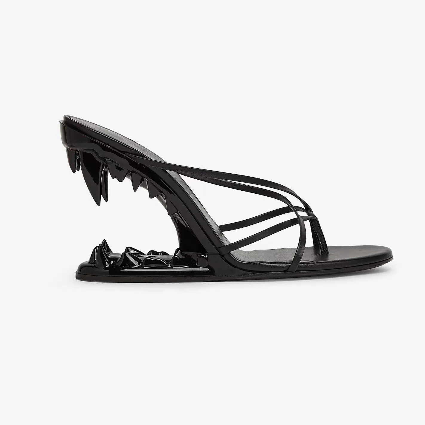 Misaligned Teeth and Women's Cross Strap Wedge Sandals
