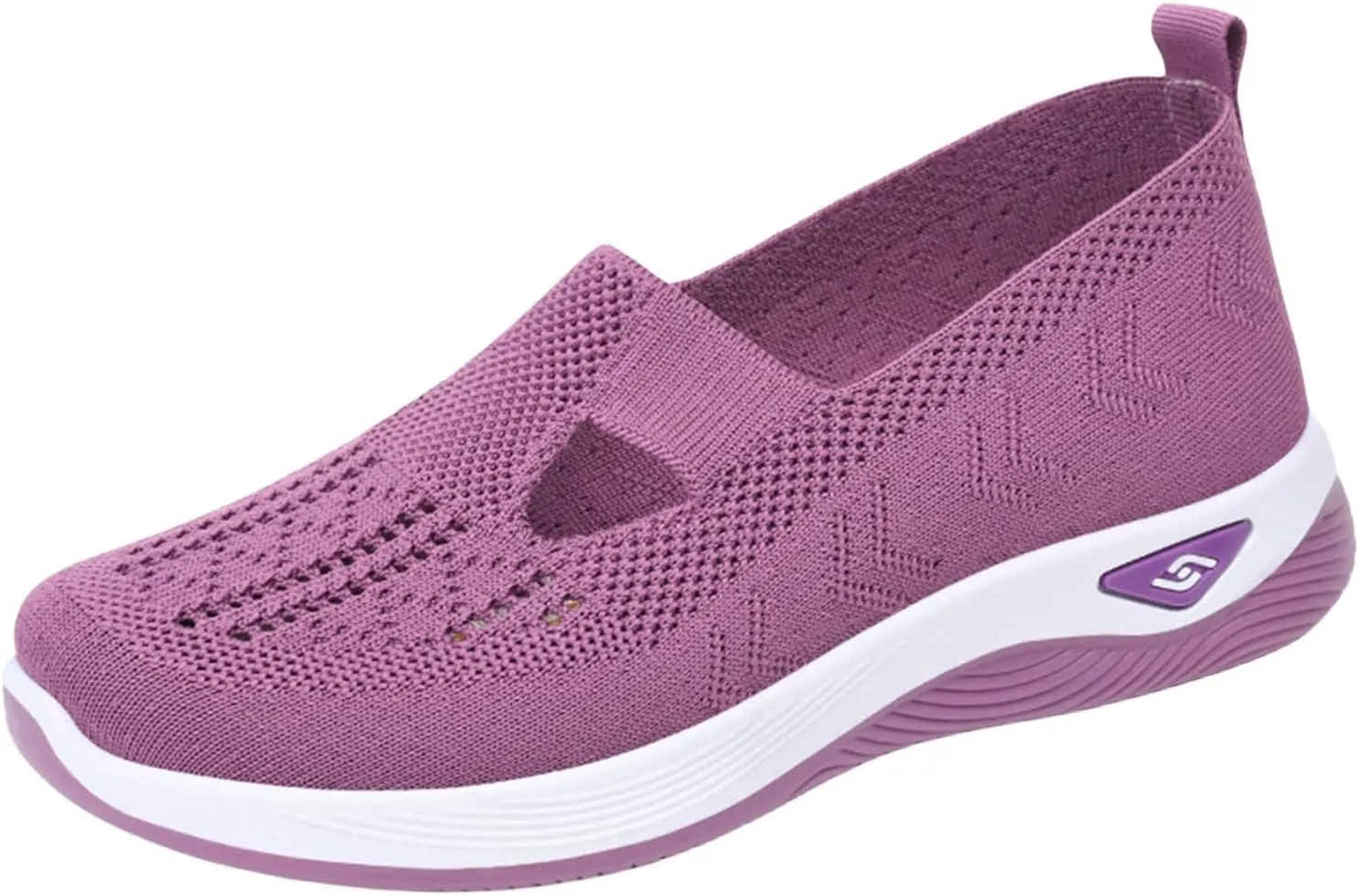 Orthopedic Shoes for Women Slip On Sneakers Breathable Soft Sole Diabetic Walking Shoes Comfort Non Slip Work Sneakers Lightweight Wide Width Soft Sole Arch Support Non-Slip Shoe