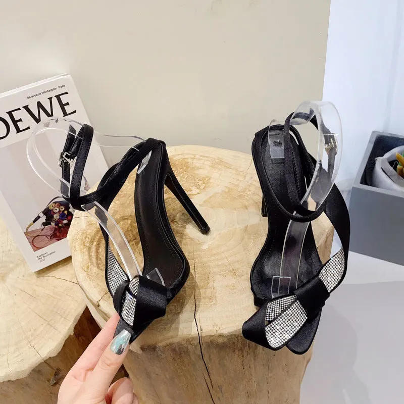 parkling Diamond High Heel Sandals