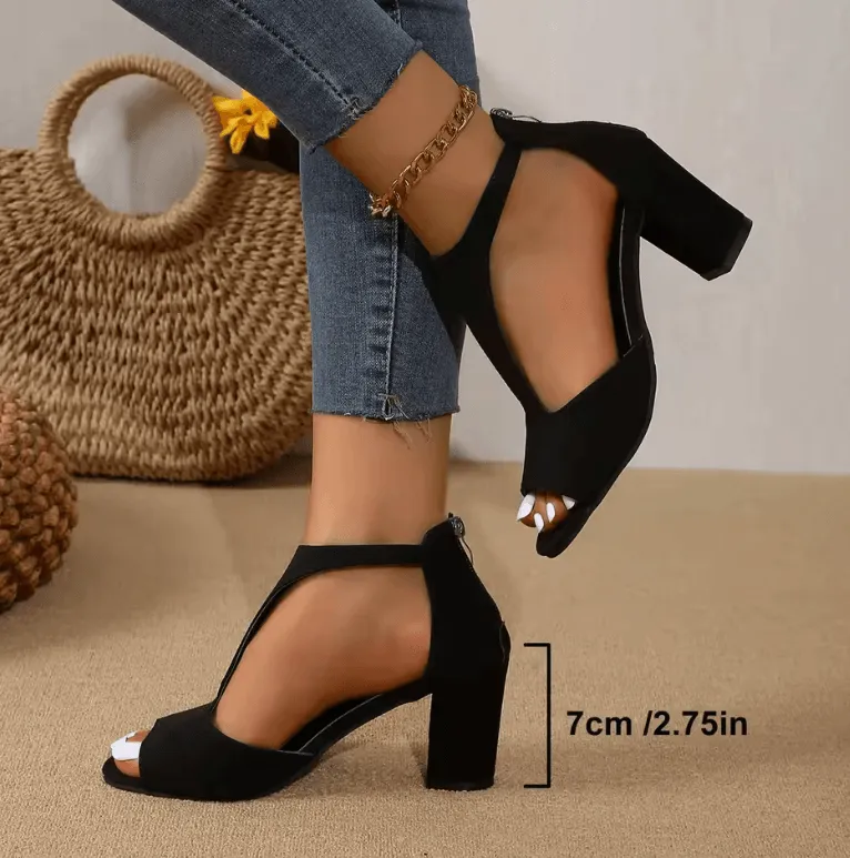Petite Women’s High Heel Sandals - Summer Plus Size Fish Mouth Design