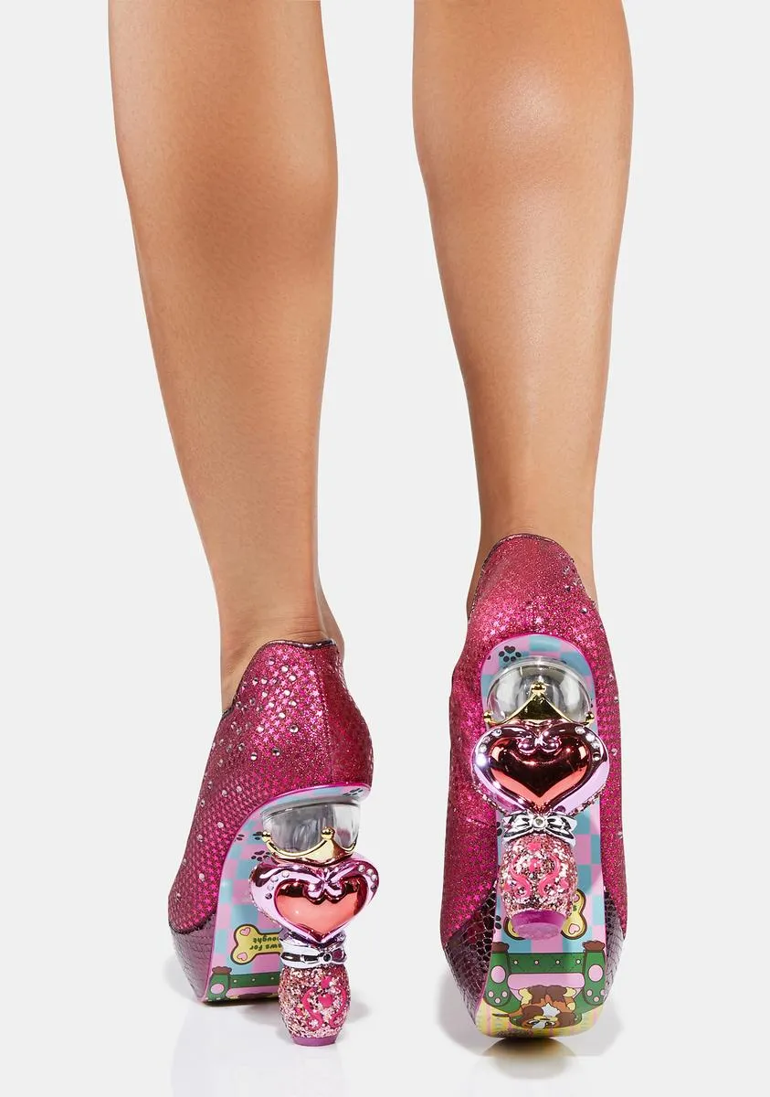 Pink Charming Heart Heels