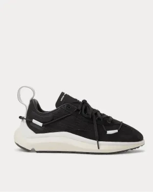 Shiku Run Leather and Suede-Trimmed Mesh  Black low top sneakers