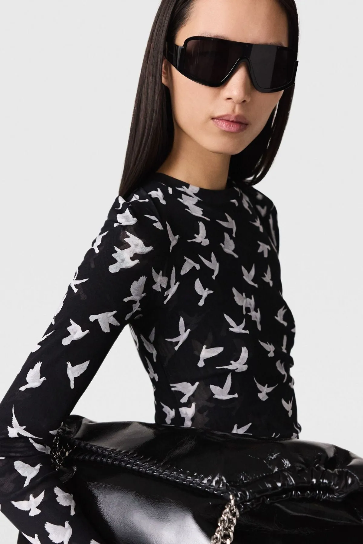 Stella McCartney Mesh Haze Dress - Black
