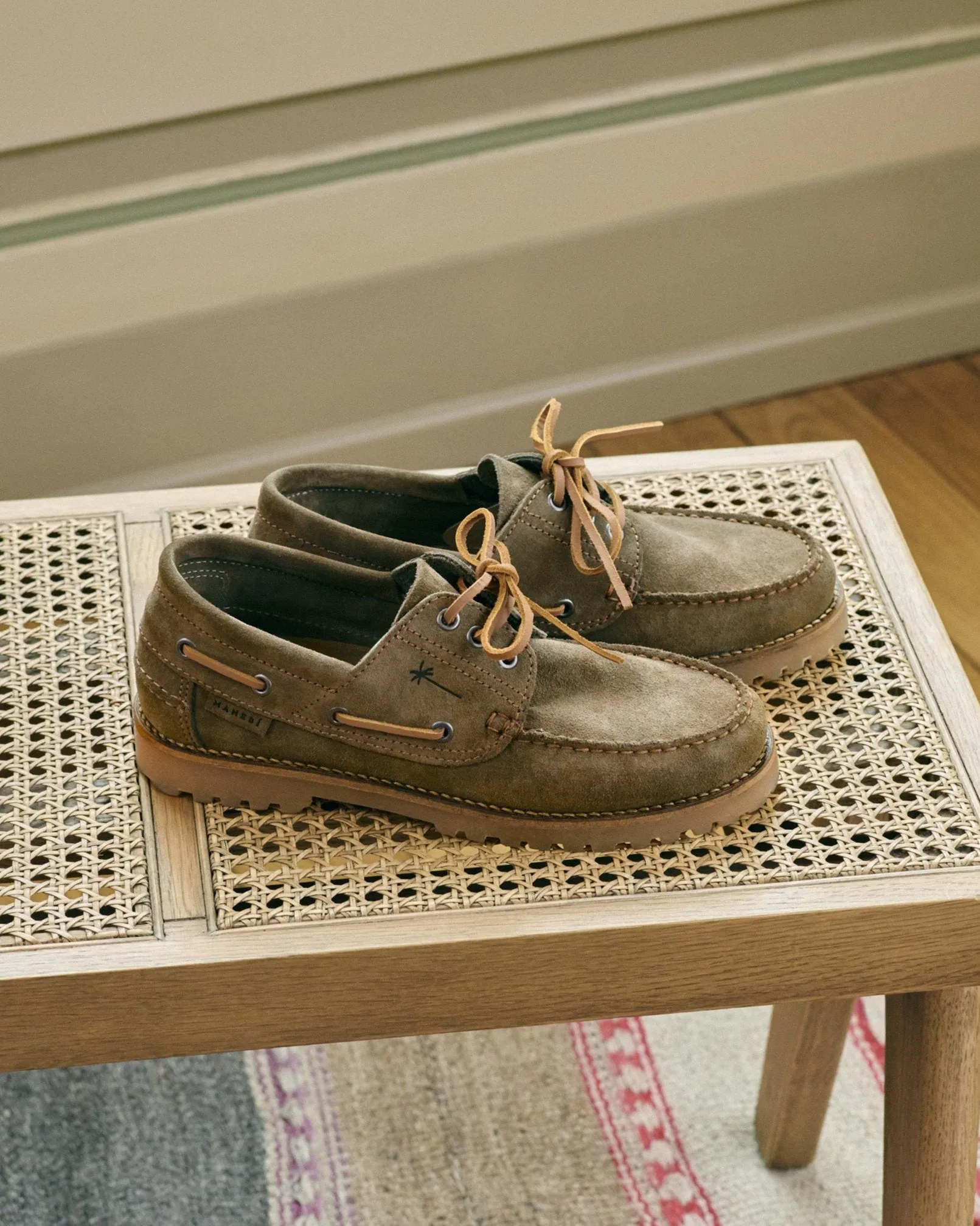 Suede Field Moccassins - R41KV - Hamptons Kaki Green