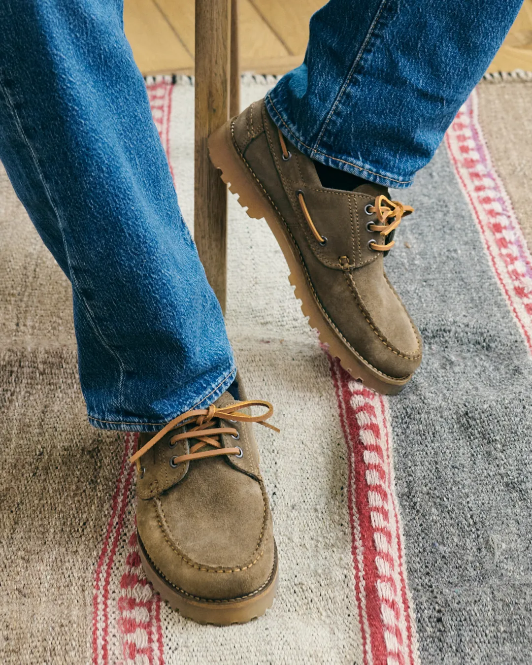 Suede Field Moccassins - R41KV - Hamptons Kaki Green