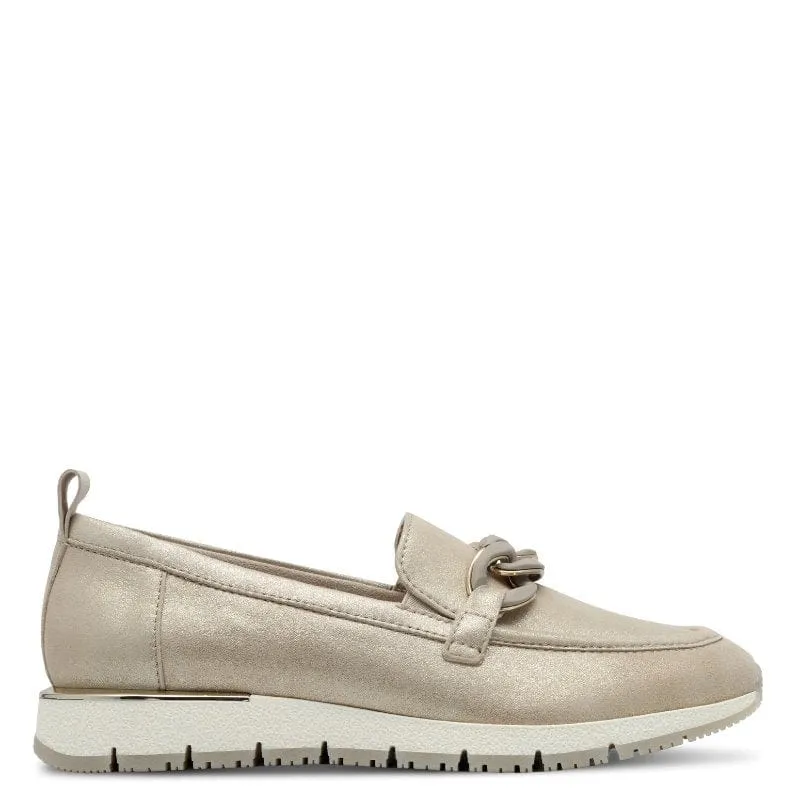 Tamaris Womens Beige Slip-on Shoes 1-24711-42