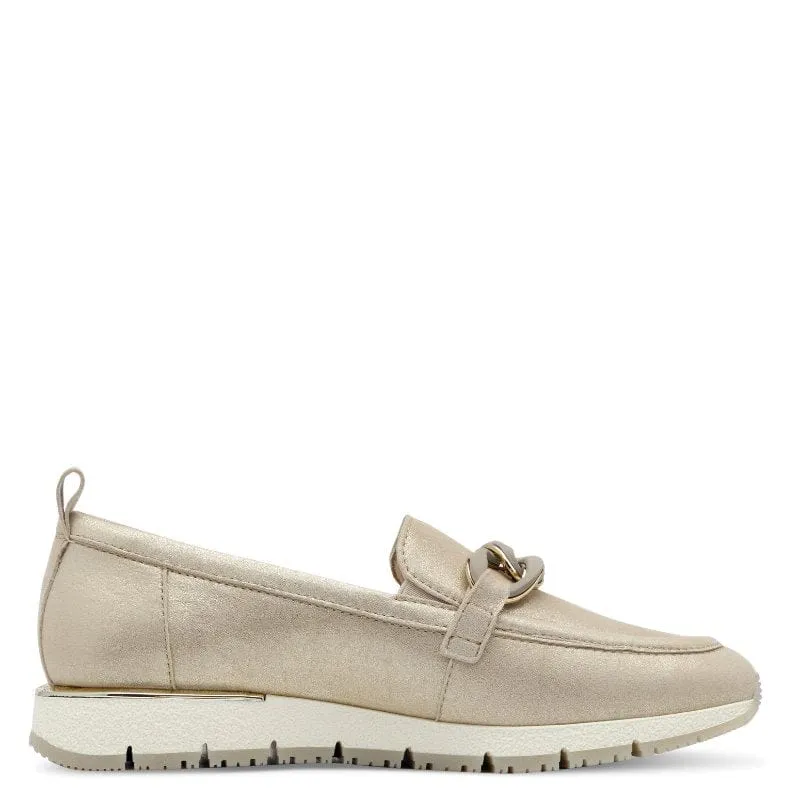 Tamaris Womens Beige Slip-on Shoes 1-24711-42