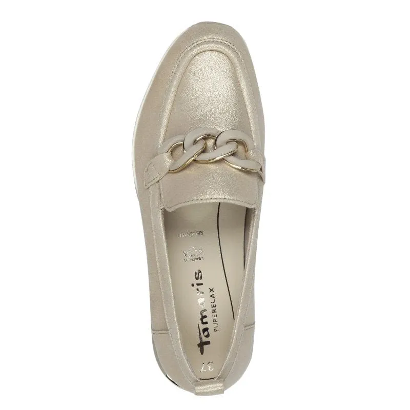 Tamaris Womens Beige Slip-on Shoes 1-24711-42