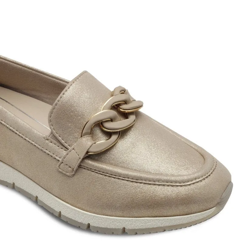 Tamaris Womens Beige Slip-on Shoes 1-24711-42