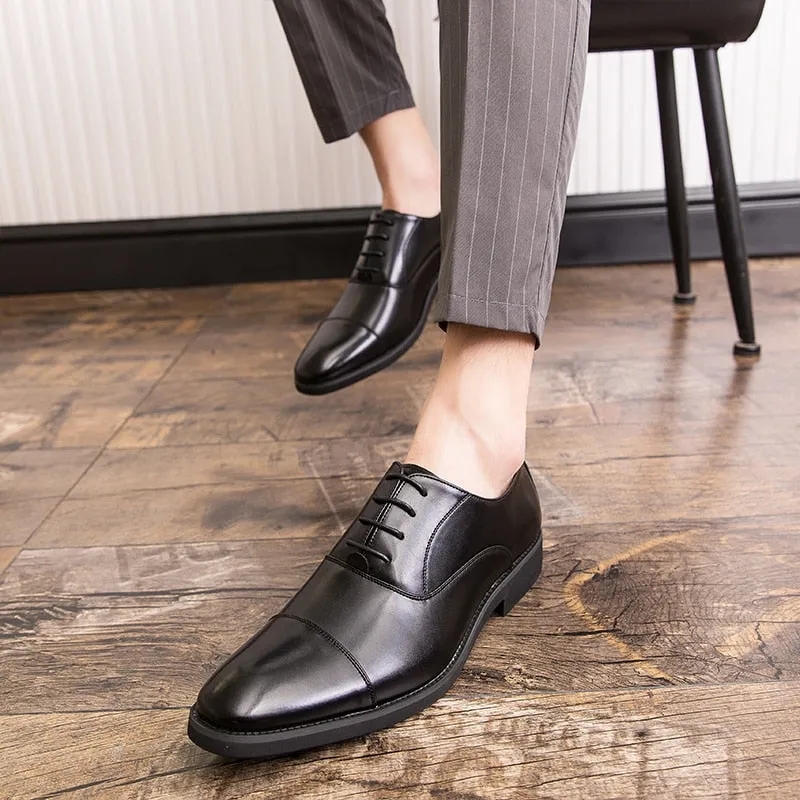 West Louis Luxury Business Oxford Leather Shoes