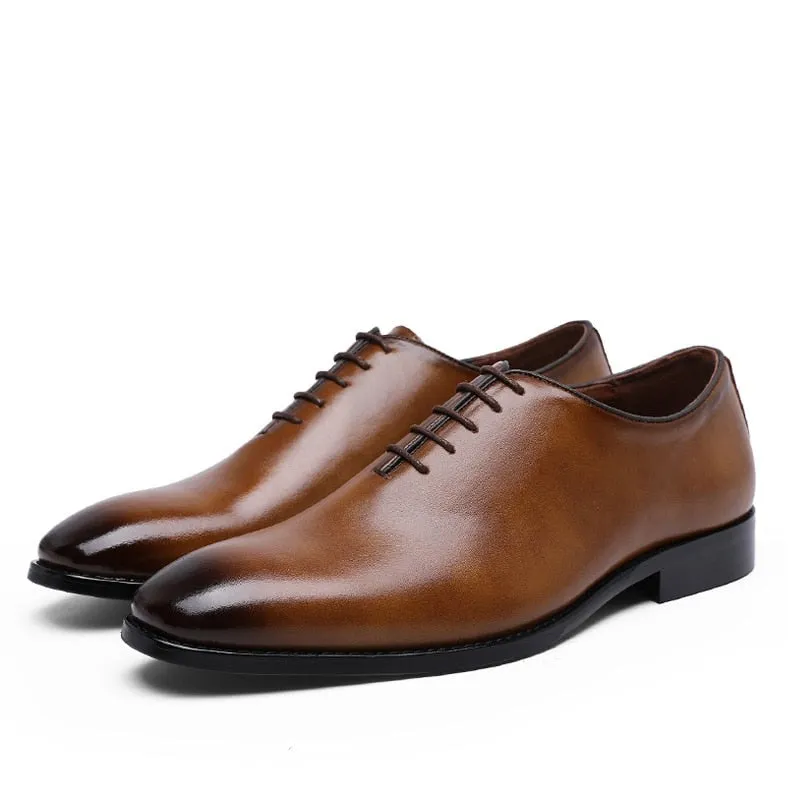 West Louis Men's Luxury Genuine Leather Business Oxford Shoes