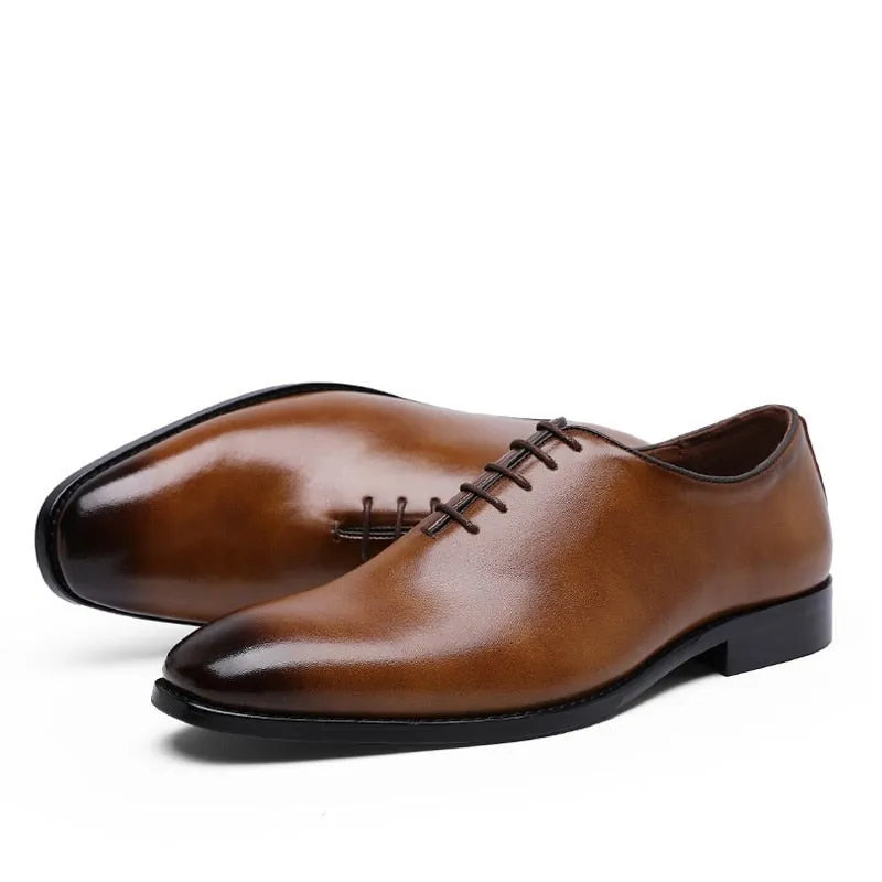 West Louis Men's Luxury Genuine Leather Business Oxford Shoes